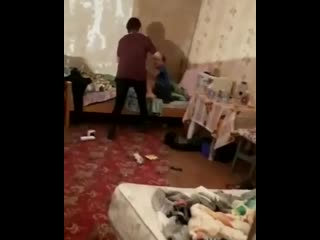 mother beats son