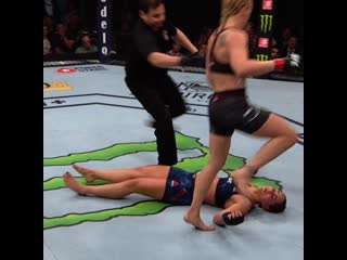 the only victory in the ufc valentina shevchenko by knockout milf