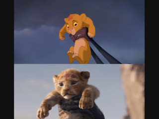 the lion king in cinema. 1994 vs 2019.