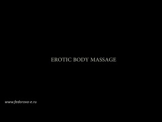 erotic body massage